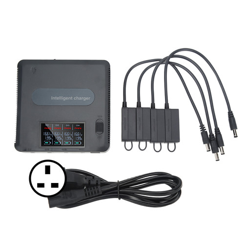 Digital Display Battery Charger for DJI Mavic 2 Drone Fast Smart Battery Charging Hub 100‑240V UK Plug