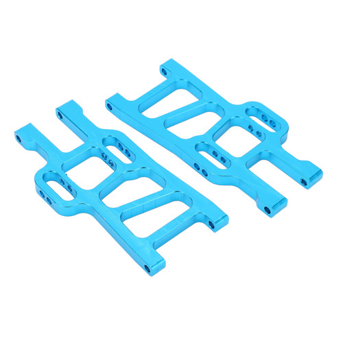 2pcs RC Lower Suspension Arm Front and Rear Aluminum Lower Swing Arm for HSP 94111 94108Blue