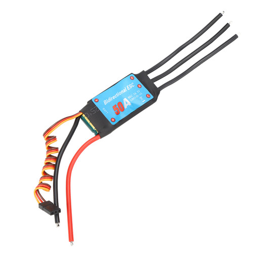Two Way Brushless ESC Electronic Speed Controller for RC Car Ship Underwater Propeller(50A ) 50A