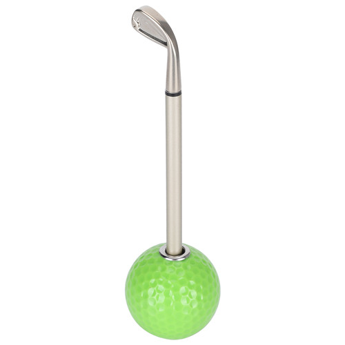 Golf Pens Decorations Office Desk MultiFunction Pen Holding Stand with Golf Ball Design(Green )
