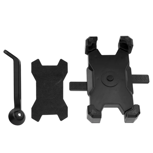 Bike Phone Stand Rotatable Navigation Locking Motorcycle Cycling Bracket Rearview MirrorBlack