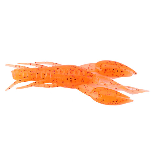 4pcs Orange Artificial Fishing Crawfish Silicone Soft Lures Bait (2#)