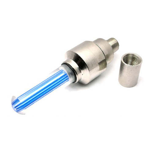 2PCS LED Bike Wheel Light Decorative Plastic Blue Cool Bike Tire Light with Battery for Modification
