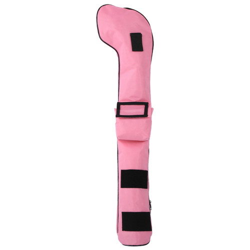 Nylon Portable Waterproof Children Soft Foldable Golf Club Bag for Outdoor Practice TrainingPink