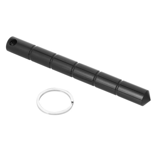 Keyring Black Aluminium Alloy Light Portable Easily Disguised Keyring for Outdoor Travel