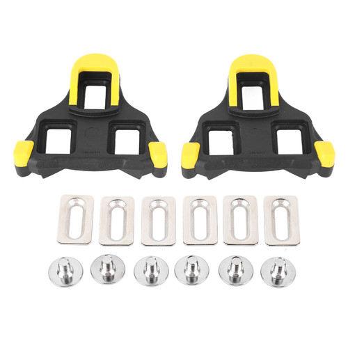 Cleat Set Road Bike Cleats SPD Locking Cycling Pedals Cleat 6 Degree Float Bicycle Cleats 3 Hole Cleat Design