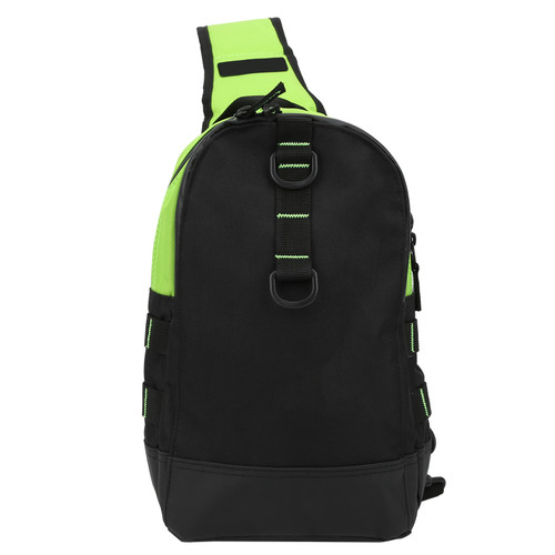 MultiFunctional Fishing Tackle Storage Bag Single Shoulder Lure Reel Line Hook Bag(Fluorescent Green )