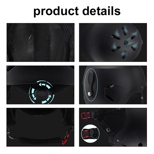 Winter Warm Cycle Helmets Adjustable Motorcycle Electric Bike Safety Cap Men Women Outdoor Ski Snowboard Bicycle Helmets