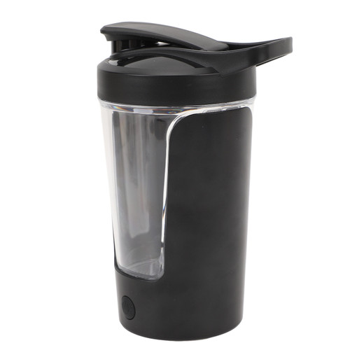 Automatic Mixer Cup Quiet Heat Resistant Portable Electric Stirring Mug for Coffee Milk Powder Soymilk 15oz Black