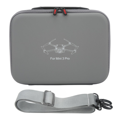 Storage Bag Carrying Case Integrated PU Two Way Zipper Portable Hand Bag for Mini 3 PRO Grey