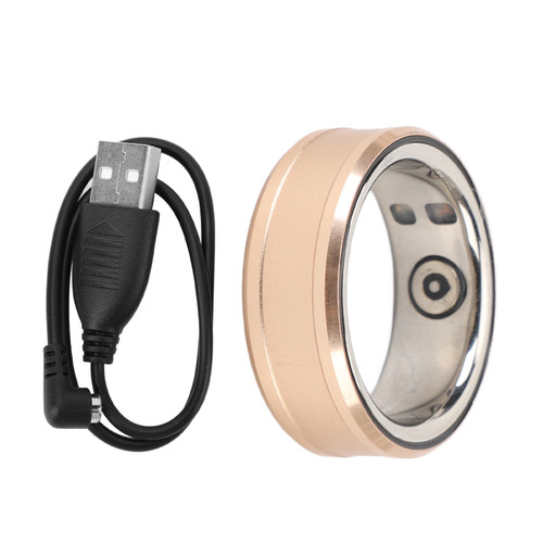Smart Health Ring Sleep Monitoring Body Temperature Detection Rechargeable Health Ring Tracker for Sports Fitness Size 20 Inner Diameter: Approx. 19.8mm / 0.8in, Applicable Finger Circumference: Approx. 62.1mm / 2.4in