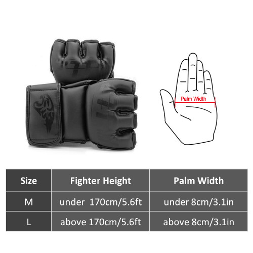 Men Women Kickboxing Gloves Boxing Gloves with Open Palm Punching Bag Gloves for Boxing Kickboxing Sparring Muay Thai