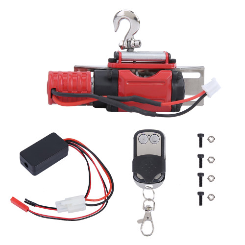 Winch Remote Control Controller Kit Fit for SCX10 TRAXXAS TRX4 1:10 RC Crawler Accessory