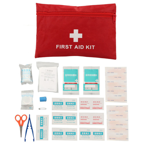 Emergency Survival Kit Portable Medical Bag with Adhesive Bandage Strip Mullauflage Bandage Tourniquet
