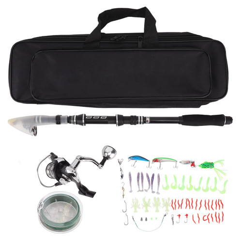 Fishing Sea Rod Set with GC1000 Spinning Wheel Telescopic Fishing Rod Fishing Reel Combos for Outdoor
