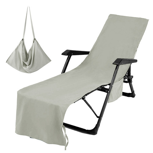 Lounge Chair Towel Cover Beach Chair Cover Ultrafine Fiber with Pockets Extra Long Beach Towels Salon Chair Cover Chaise Lounge Chair Cover
