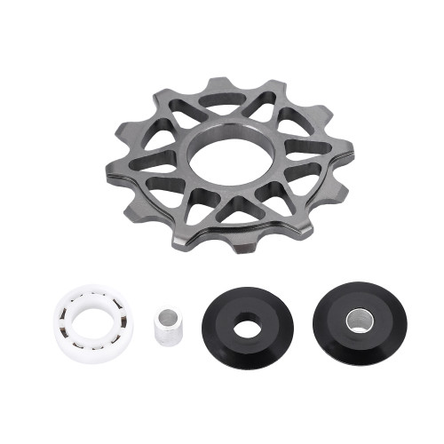 Lightweight 12T Mountain Bike Bike Bicycle Rear Derailleur Pulley Guide Wheel (Titanium)