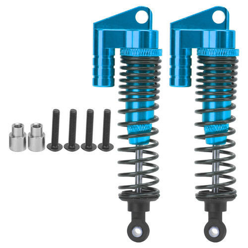2Pcs RC Metal Shock Absorber Damper for SCX10II D90 90046 90047 90053 1/10 RC CrawlerBlue