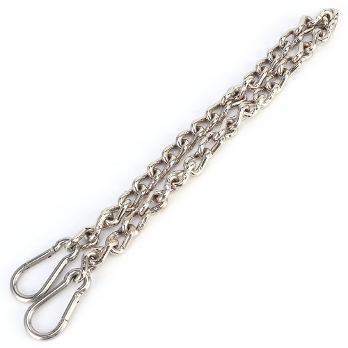 Outdoor LoadBearing Extension Chain for Swing Sandbag Hammock Hanging Chair AntiRust(Chain Mountaineering Buckle )