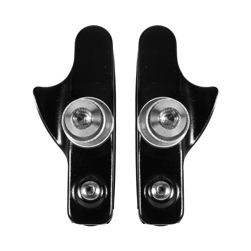 2pcs Aluminium Alloy Road Brake Shoes Brake Pad Shoes For Mountain Bicycle(black)