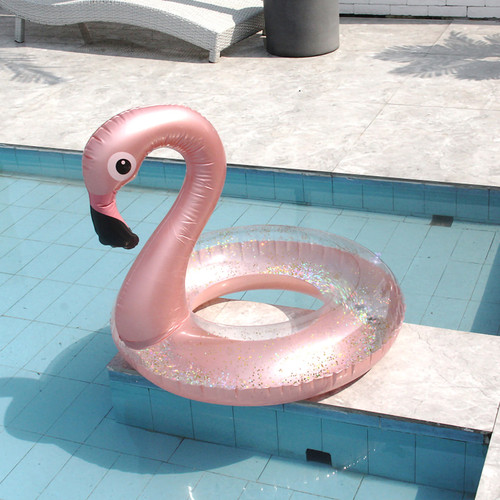 Inflatable Swim Ring Thickened Cute PVC Adult Children Swimming Float for Summer Beach Party