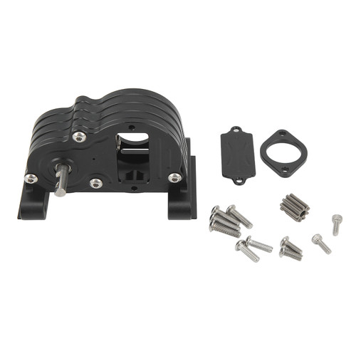 Metal Transmission Gearbox Aluminum Alloy Easy Assembly Steel Bearing LCG Chassis Gearbox for LCG 1/10 RC Crawler Truck