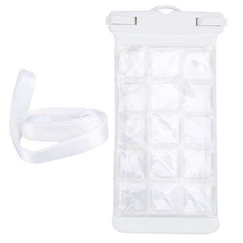 Universal Waterproof Phone Pouch Drift Diving Swimming Phone Case Dry Bag with LanyardWhite