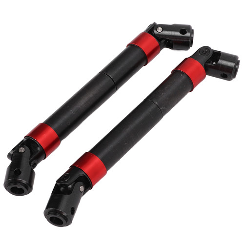 1Pair Metal Spline Drive Shaft CVD for Axial SCX6 AXI05000 JLU 1/6 RC Crawler Car Upgrades PartsRed
