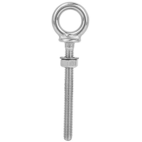 316 Stainless Steel Heavy Lifting Long Eye Bolt Screw Loop Hole for Cable Rope (ZWS6705-6)