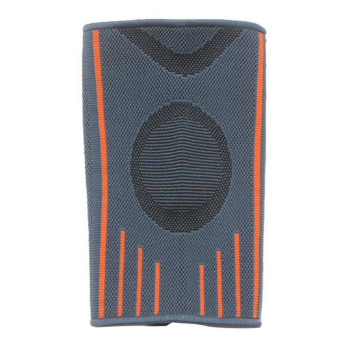 Elbow Brace Nylon Thickened Elastic Gray Orange Elbow Support for Outdoor Sports Basketball XL
