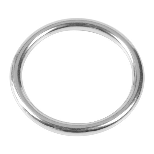 304 Stainless Steel Welded O Ring (05045 Line Dia. 5mm * Inner Dia. 45mm) Diving Pet Accessory