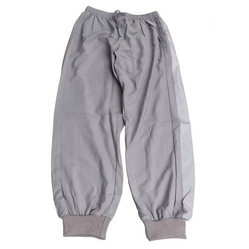 Woman Drawstring Casual Sweatpants Silver Gray High Waist Elastic Waist Pants for Jogger Fitness