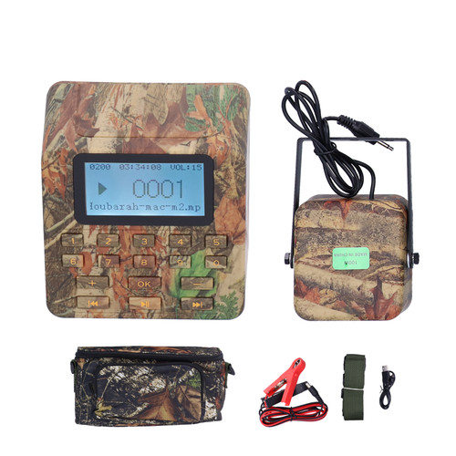 BK1528C 2.5inch Camouflage Hunting Mp3 Player Bird Caller 100W 200dB Hunting Decoy Speaker