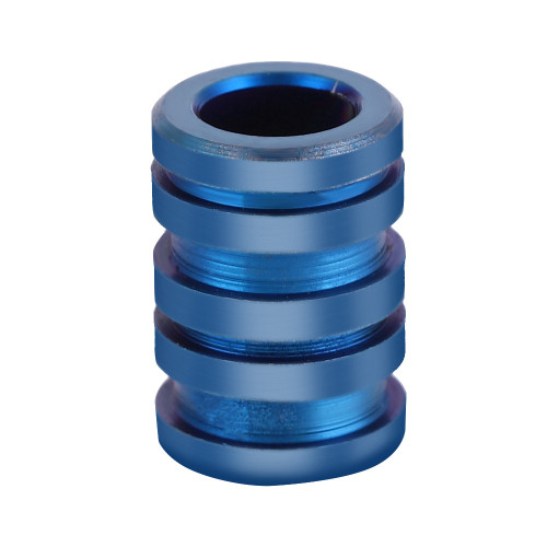 TC4 Titanium Alloy Knife Beads Pendant for Outdoor Lanyard Parachute Cord Large Size Blue