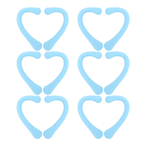 6Pair Ear Strap Pad Mouth Muffle Ear Protector Silicone Earloop Ear Savers for Daily UseBlue
