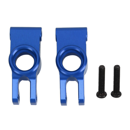 2 PCS RC Rear Axle Hub Carrier Aluminum Alloy Axle Carrier Parts for MJX 16208 16207 16210 1/16 RC Car Dark Blue
