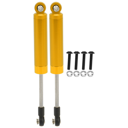 2Pcs RC Aluminum 112mm Internal Spring Shock Absorber Damper for TRAXXAS SLASH 2WD RC CarGold