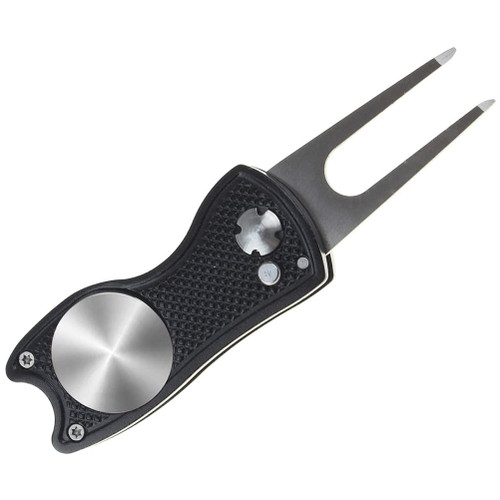 Portable Golf Divot Tool Golf Green Repair Pitch Fork Ball Marker  Training Tools