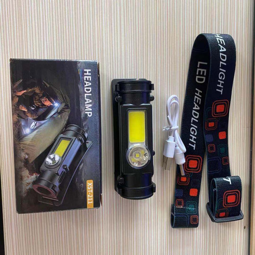 USB Charging Headlamp Multifunctional Powerful Flashlight Magnet LED Headlight for Outdoor Camping Fishing Model 211