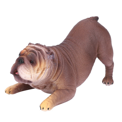 High Simulation French Lying Bulldog Model Sleepy Animal Toy for Children Gift (#878)