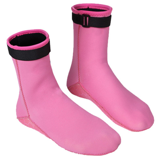 3MM Neoprene Diving Socks Boots Beach Snorkeling Surfing Water Shoes for Men WomenWoman Pink S(36-38size)