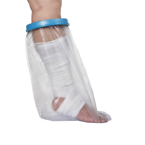 Waterproof Adult Short Leg Cast Cover for Shower, Seal Tight Cast and Foot Leg Bandage Protecto