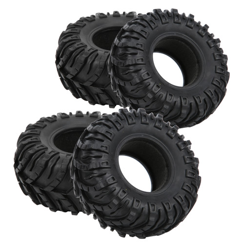 4Pcs RC Remote Car 2.2in Rubber Tyres Wheel Tires Fit for SCX10 TRX4 TRX6 1/10 RC Crawler