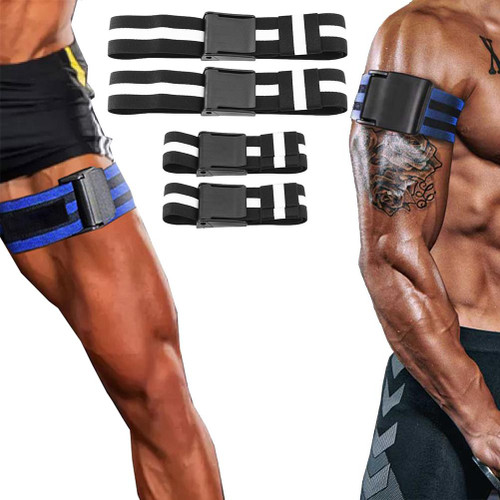 2 Pack Fitness Exercising Bands Strap Arm Muscle Training Bands Weightlifting Muscles Blood Flow Restriction Elastic Bands