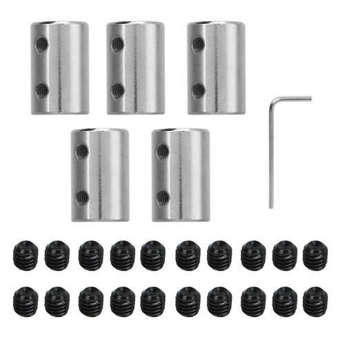 5PCS CNC Motor Jaw Shaft Coupler Anti Corrosion Steel Burr Free Universal Shaft Coupling for Stepper Motor