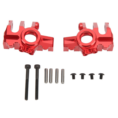 1 Pair RC Car Steering Cup High Strength Wear Resistance Aluminum Alloy Steering Cup for Axial RBX10 for 1/10 RC CarRed