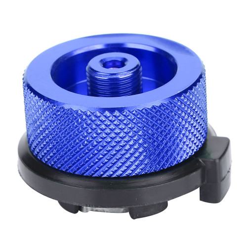 Outdoor Stove Burners Adaptor Input Screw Type Converter Connector Valve Gas Tank Adapter Blue