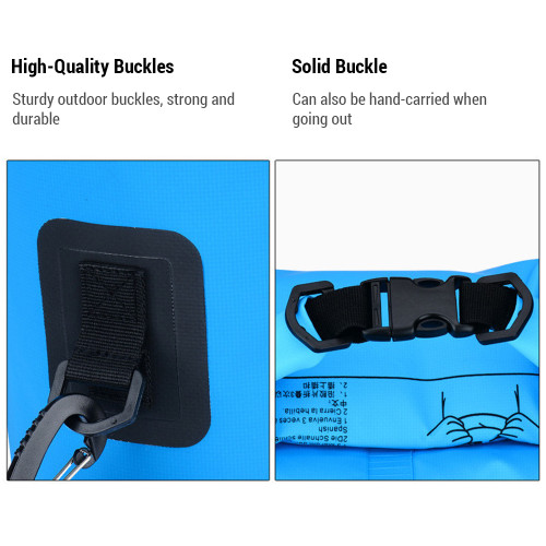 Dry Bag Backpack Waterproof Shoulder Bag Swimming Bag Camping Bag Stream Tracing Bag Drifting Barrel Floating Bag PVC High Waterproof High Frequency Seaming Outdoor Sports Bag for Men / Women