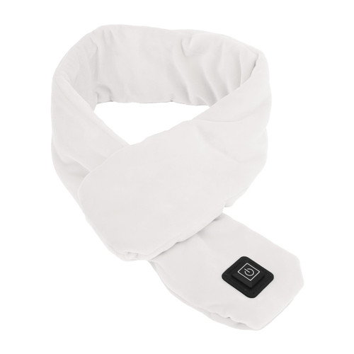 Winter Smart Heating Scarf Safety Electric Neck Wrap Temperature Adjustable Warm ScarfWhite