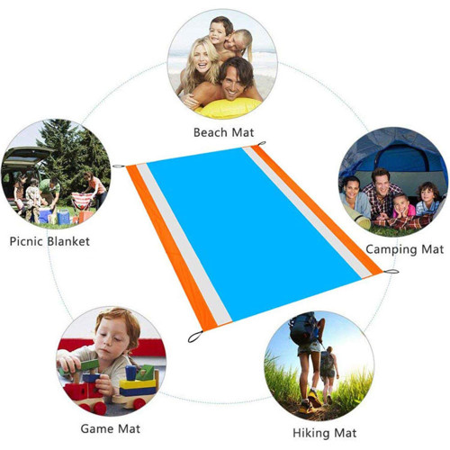 Ultralight Water Resistant Camping Mat with Storage Bag Sand Free Beach Mat Picnic Blanket Sandproof Beach Blanket